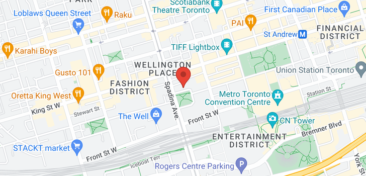 map of 9 CLARENCE SQ W